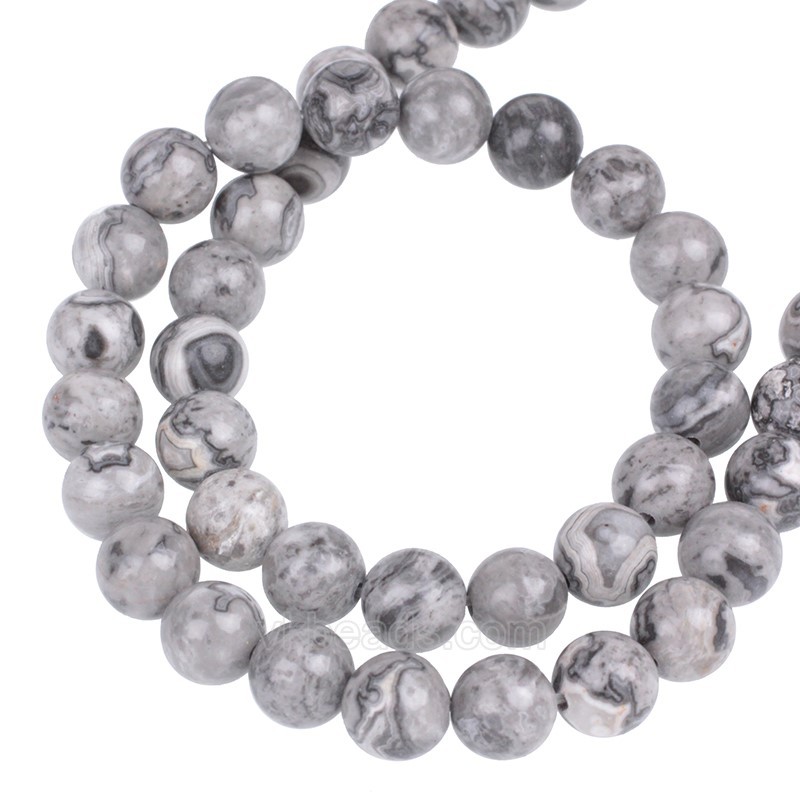 Earth Jasper Smooth Rounds, Approx  4-12mm, 38cm/strand