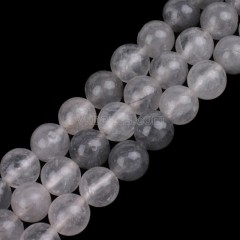 Cloud Quartz Smooth Rounds, Approx 4-12mm, 38cm/strand