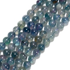 Blue Fluorite Smooth Rounds, Approx 6-10mm, 38cm/strand