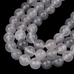 Cloud Quartz Smooth Rounds, Approx 4-12mm, 38cm/strand