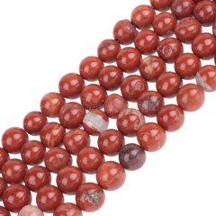 C Grade Red Jasper Smooth Rounds, Approx 6-10mm, 38cm/strand