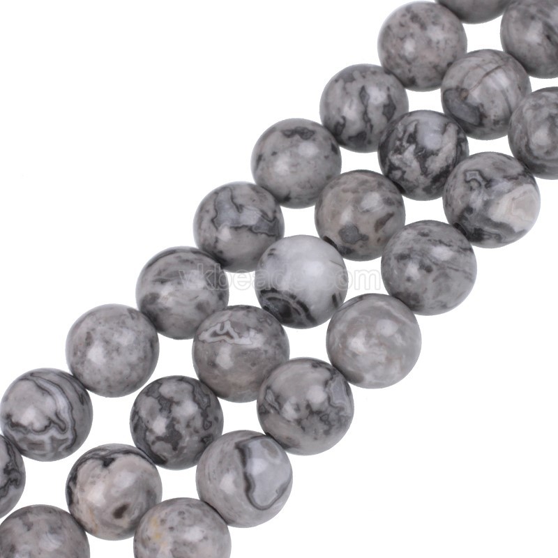Earth Jasper Smooth Rounds, Approx  4-12mm, 38cm/strand