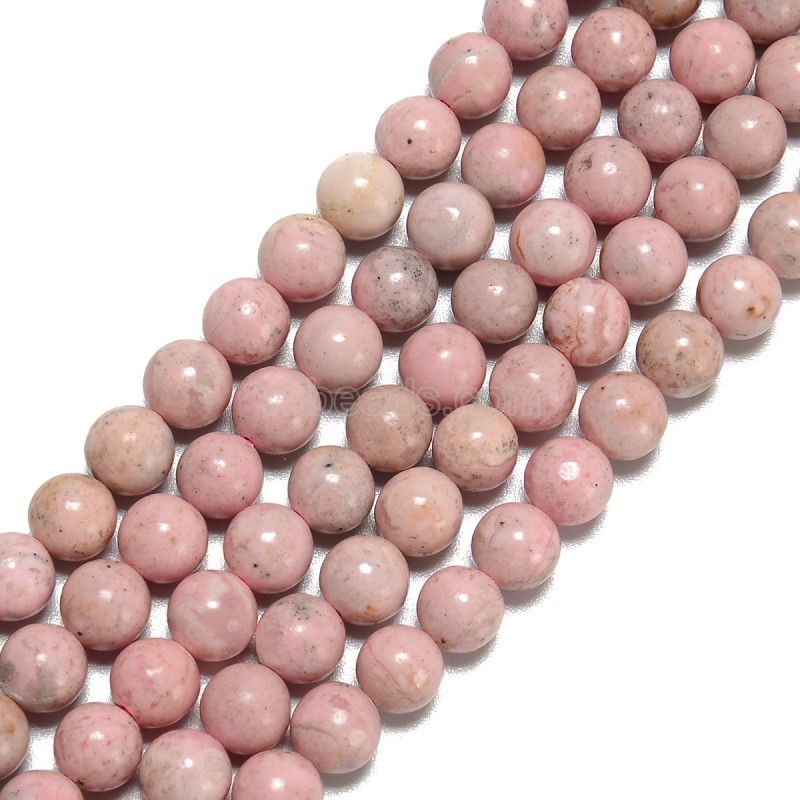Rhodochrosite Smooth Rounds, Approx 6-8mm, 38cm/strand