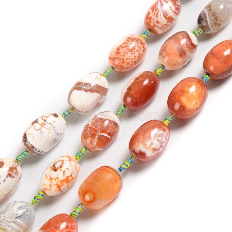 Red Fire Agate Nuggets, Approx 16-22x25-30mm, 11-12pcs/strand