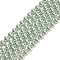 Blue Glass Pearl Smooth Rounds, Approx 2-12mm, 38cm/strand