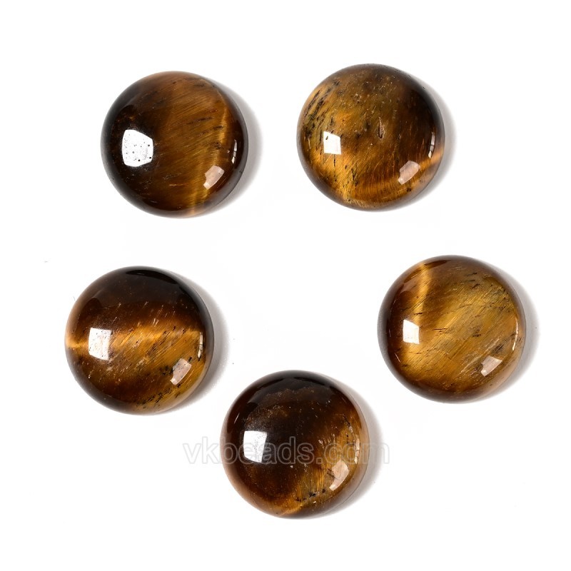 Natural Gemstone Smooth Round Cabochons, Approx 6-25mm(±0.2mm), Sell by Piece