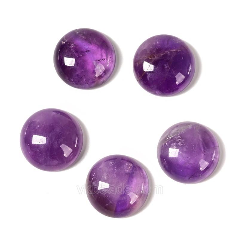 Natural Gemstone Smooth Round Cabochons, Approx 6-25mm(±0.2mm), Sell by Piece