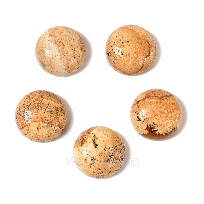 Natural Gemstone Smooth Round Cabochons, Approx 6-25mm(±0.2mm), Sell by Piece