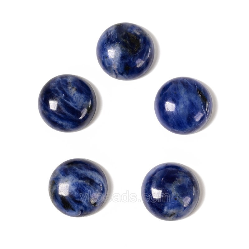 Natural Gemstone Smooth Round Cabochons, Approx 6-25mm(±0.2mm), Sell by Piece