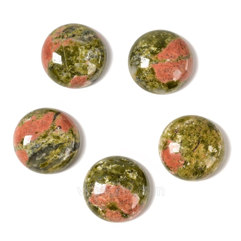 Natural Gemstone Smooth Round Cabochons, Approx 6-25mm(±0.2mm), Sell by Piece