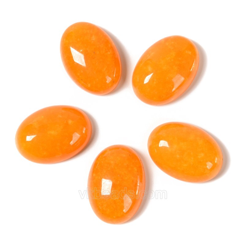 Dyed/Synthetic Gemstone Smooth Oval Cabochons, Approx 6x8-30x40mm(±0.2mm), Sell by Piece