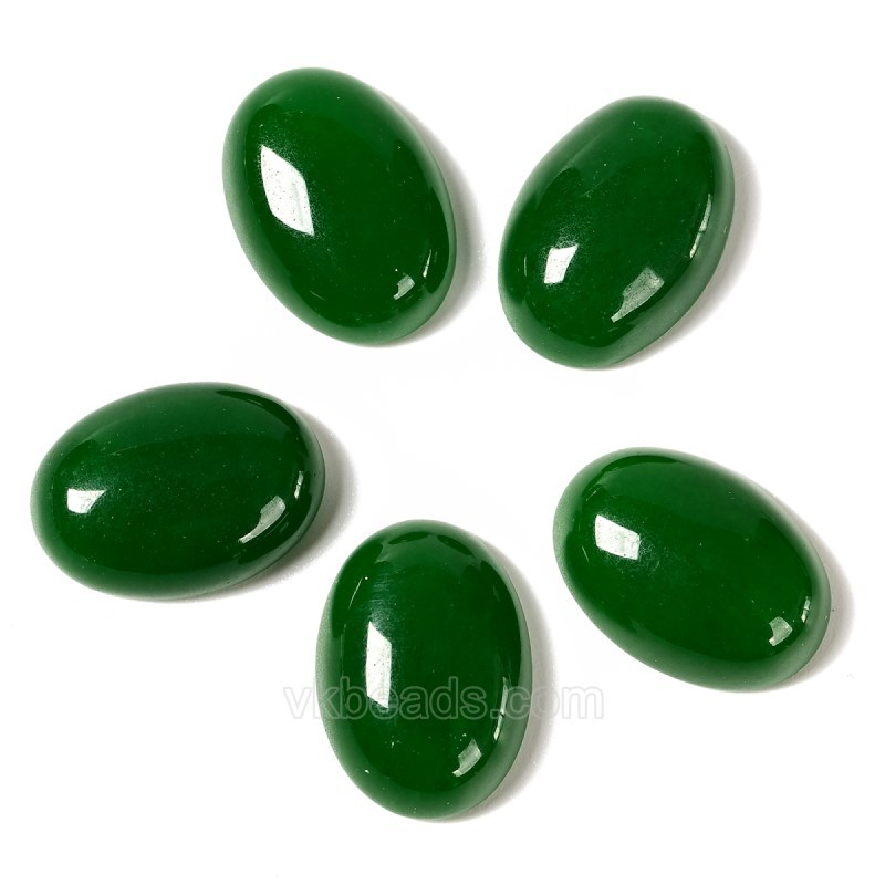 Dyed/Synthetic Gemstone Smooth Oval Cabochons, Approx 6x8-30x40mm(±0.2mm), Sell by Piece