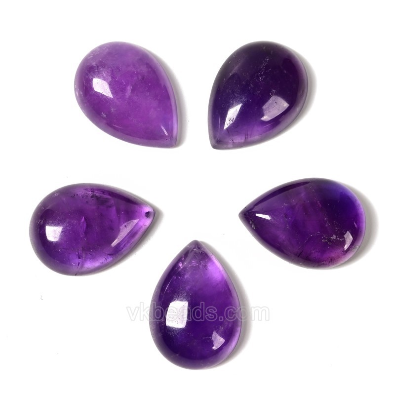 Natural Gemstone Smooth Tear Drop Cabochons, Approx 6x8-30x40mm(±0.2mm), Sell by Piece
