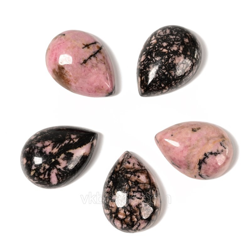 Natural Gemstone Smooth Tear Drop Cabochons, Approx 6x8-30x40mm(±0.2mm), Sell by Piece