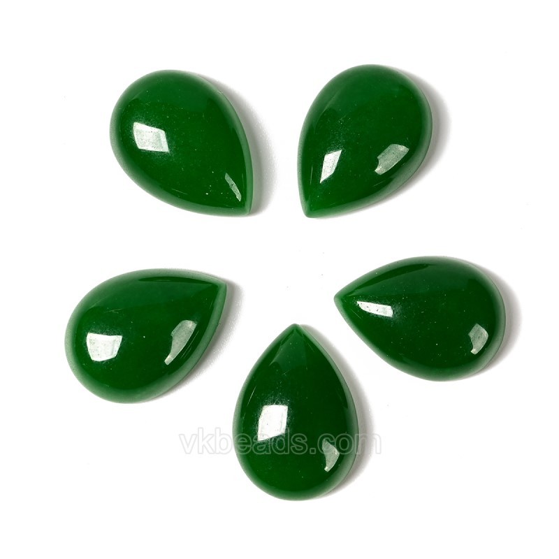 Dyed/Synthetic Gemstone Smooth Tear Drop Cabochons, Approx 6x8-30x40mm(±0.2mm), Sell by Piece