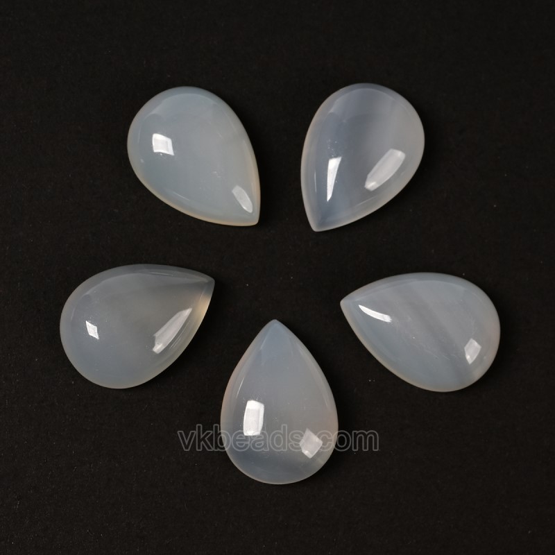 Natural Gemstone Smooth Tear Drop Cabochons, Approx 6x8-30x40mm(±0.2mm), Sell by Piece