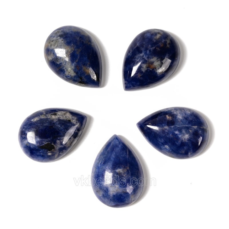 Natural Gemstone Smooth Tear Drop Cabochons, Approx 6x8-30x40mm(±0.2mm), Sell by Piece