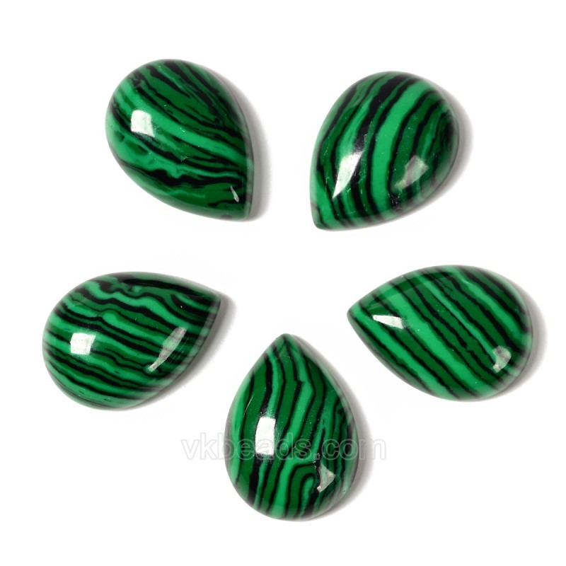 Dyed/Synthetic Gemstone Smooth Tear Drop Cabochons, Approx 6x8-30x40mm(±0.2mm), Sell by Piece