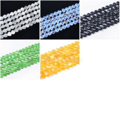Cats Eye Smooth Puffy Hearts, Approx 10mm, 38cm/strand