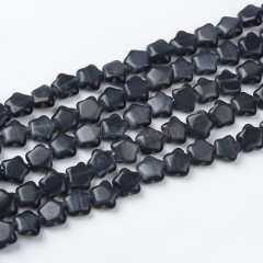 Cats Eye Puffy Stars, Approx 10mm, 38cm/strand