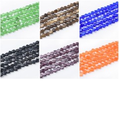 Cats Eye Puffy Stars, Approx 10mm, 38cm/strand