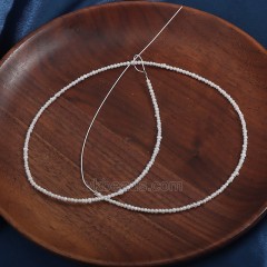 Natural Cultured White Freshwater Pearls Potato Beads Strands, Approx 1-2mm, 36-38cm/strand