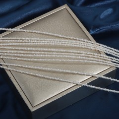 Natural Cultured White Freshwater Pearls Potato Beads Strands, Approx 1-2mm, 36-38cm/strand
