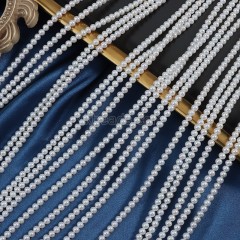 Natural Cultured White Freshwater Pearls Near Round(Minor Flaw) Beads Strands, Approx 4-4.5mm, 38-39cm/strand