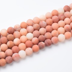 Orange Aventurine Matte Round Beads Strands, Approx 4-10mm, 36-38cm/strand