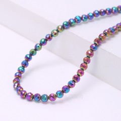 Hematite Faceted Round Beads Strands, Sharp Facet, Approx 2-20mm, 38cm/strand