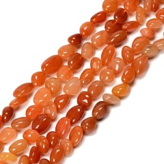 Red Aventurine Nuggets Strands, Approx 8x10mm, 38cm/strand