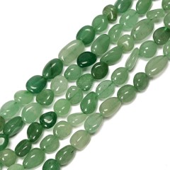 Green Aventurine Nuggets Strands, Approx 8x10mm, 38cm/strand