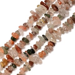 Multicolor Rutilated Quartz Chips Strands, Approx 5x8mm, 80cm/strand