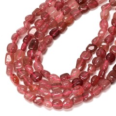 Red Strawberry Quartz Nuggets Strands, Approx 8x10mm, 38cm/strand