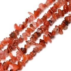 South Red Agate Chips Strands, Approx 5x8mm, 80cm/strand