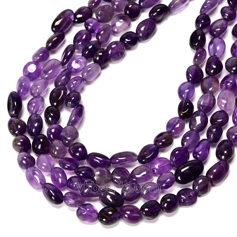 Amethyst Nuggets Strands, Approx 8x10mm, 38cm/strand