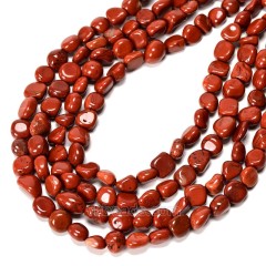 Red Jasper Nuggets Strands, Approx 8x10mm, 38cm/strand