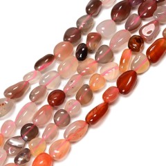 Red Agate Nuggets Strands, Approx 8x10mm, 38cm/strand