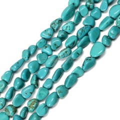 Turquoise Nuggets Strands, Approx 8x10mm, 38cm/strand