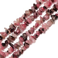 Rose Multiflora/Paisbergite Chips Strands, Approx 5x8mm, 80cm/strand