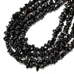 Black Hematite Chips Strands, Approx 5x8mm, 80cm/strand