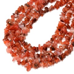 South Red Agate Chips Strands, Approx 5x8mm, 80cm/strand