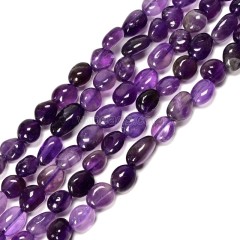 Amethyst Nuggets Strands, Approx 8x10mm, 38cm/strand