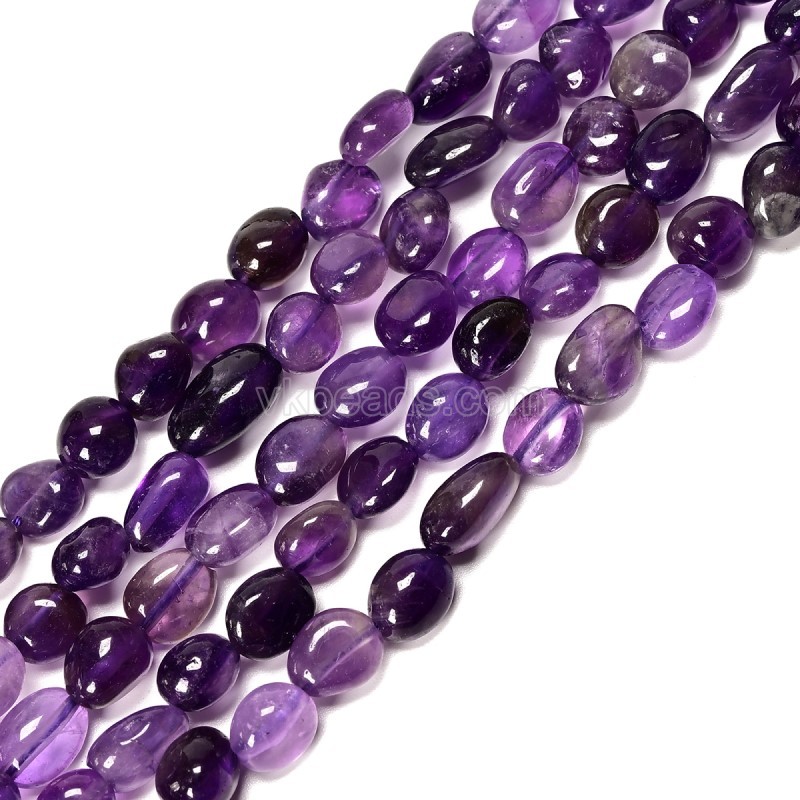 Amethyst Nuggets Strands, Approx 8x10mm, 38cm/strand