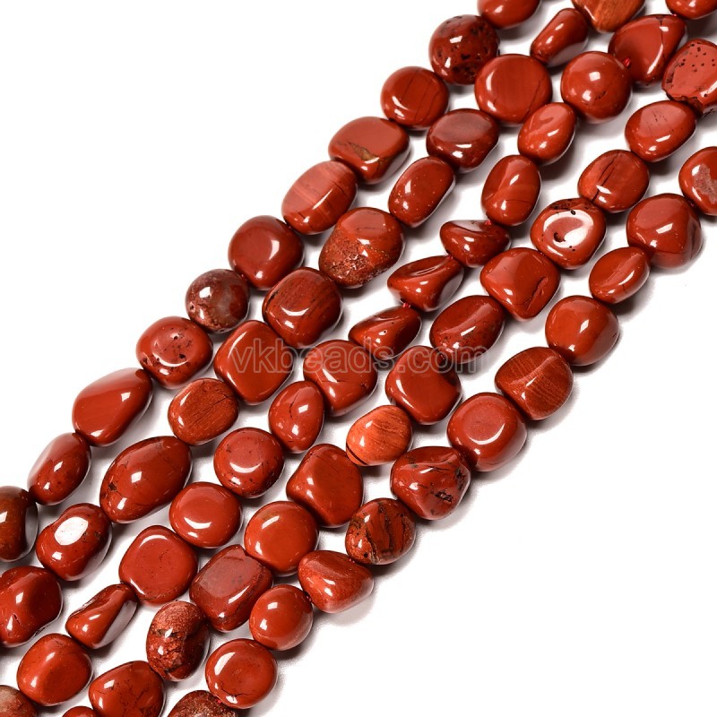 Red Jasper Nuggets Strands, Approx 8x10mm, 38cm/strand