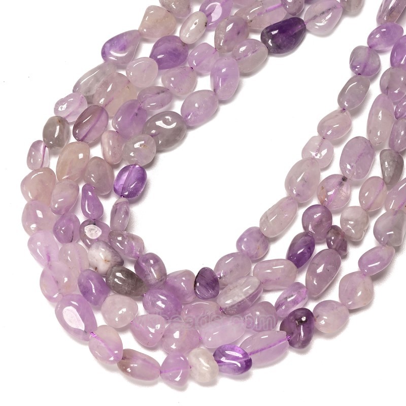 Lavender Amethyst Nuggets Strands, Approx 8x10mm, 38cm/strand
