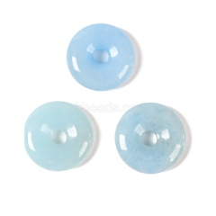 Gemstone Donut Charm Pendants, Approx 20mm, Sell by Piece
