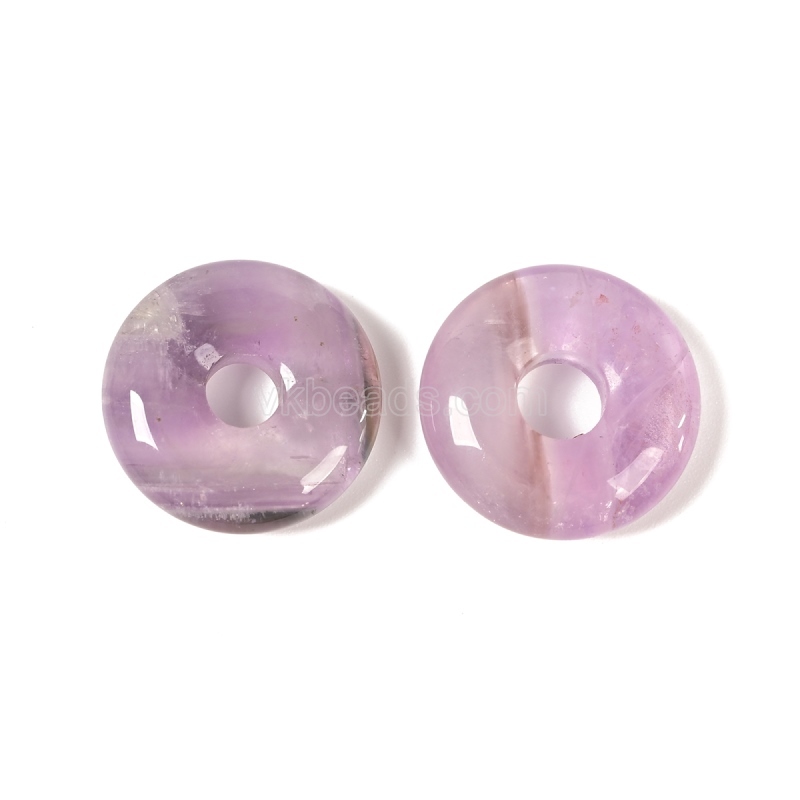 Gemstone Black Stone(Synthetic) Donut Charm Pendants, Approx 20mm, Sell by Piece