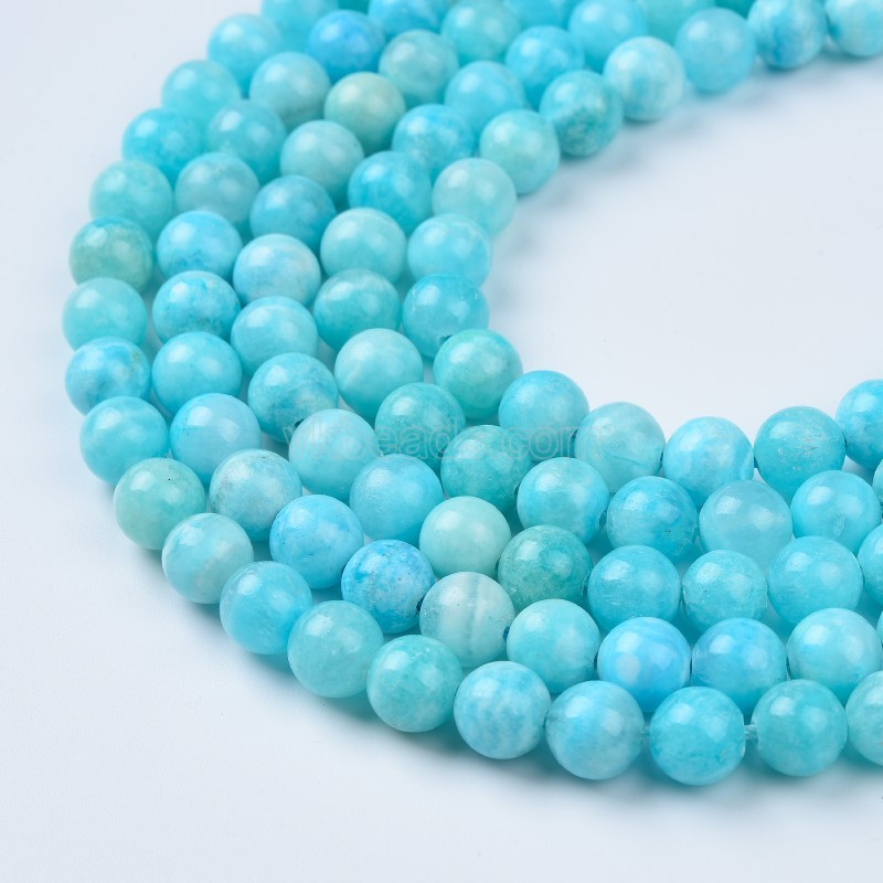 Hemimorphite Smooth Rounds Strands, Approx 4-10mm, 38cm/strand