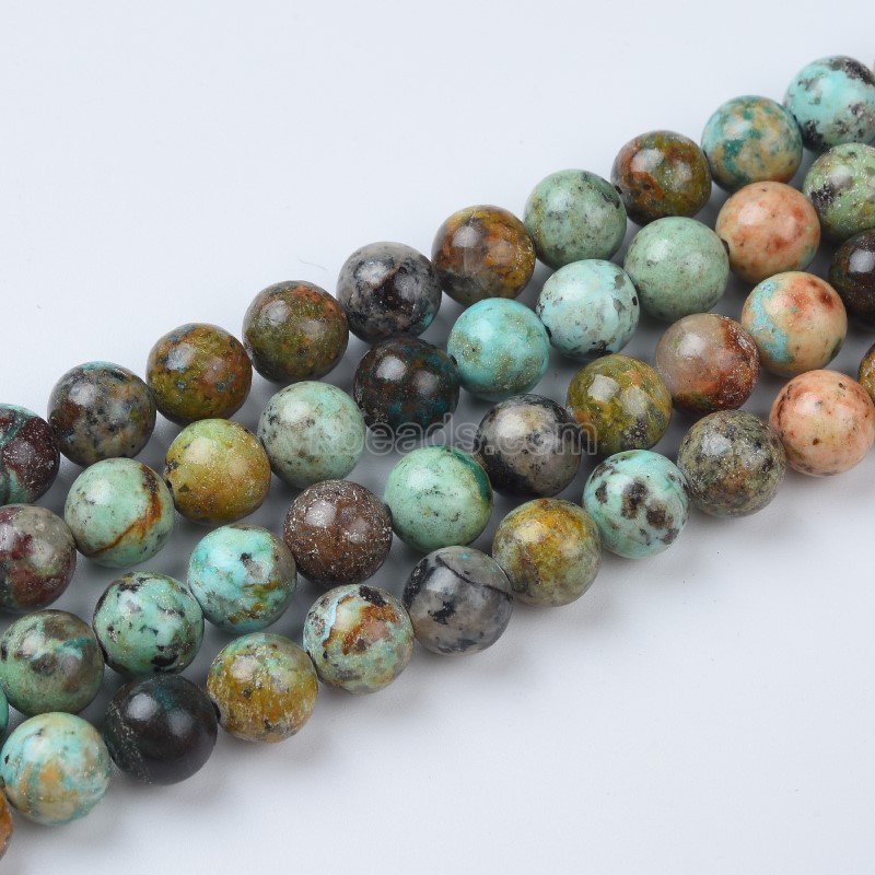 Turquoise Smooth Round Beads Strands, Approx 4-10mm, 38cm/strand